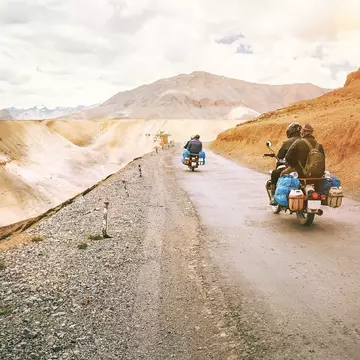 Mountain road for an outstation trip
